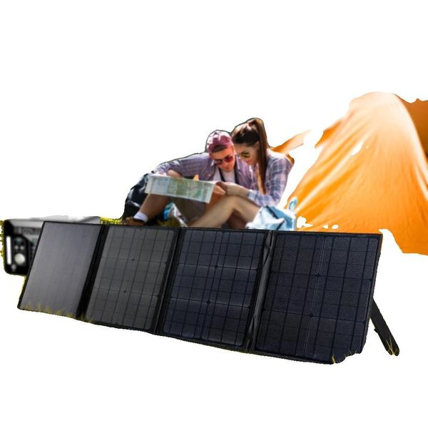 Caricabatterie A Pannello Solare Pieghevole, Potenza 150W, Compatibilità Usb E Pd Tipo C, 18V, 150W-image
