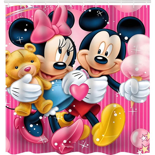 Tenda Multifunzionale Di Design 180X180 Cm - Topolino E Minnie/Con Orsetto-image