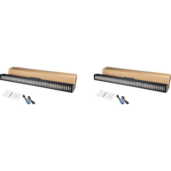 Effetto Faretto Da Palcoscenico, Consumo Energetico 200W, Velocità Stroboscopica Variabile, Controllo Dmx, 2PCS Luci, Spina Ue-image