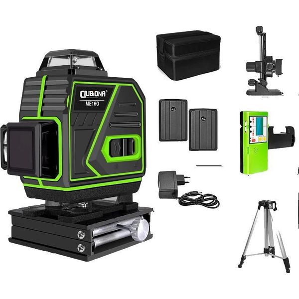 Livella Laser, Misura 4D, 16 Linee, Raggio Verde, ME16G2-DC11G-H15-image