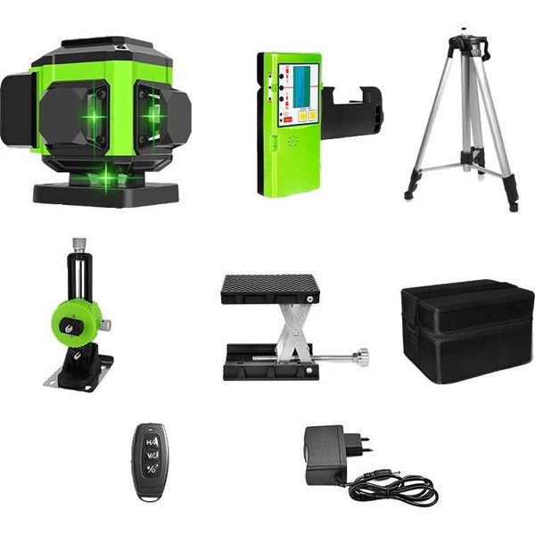 Livella Laser, 12 Linee, Raggio Verde, Autolivellante, IE12S DC11G H15-image
