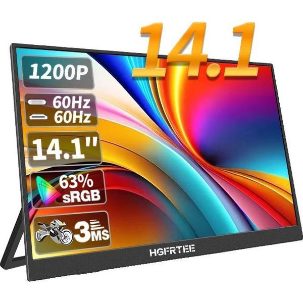 Monitor Portatile, 14,1 Pollici, Risoluzione 1920 X 1200, Pannello Ips, B141-SZF06L6-image