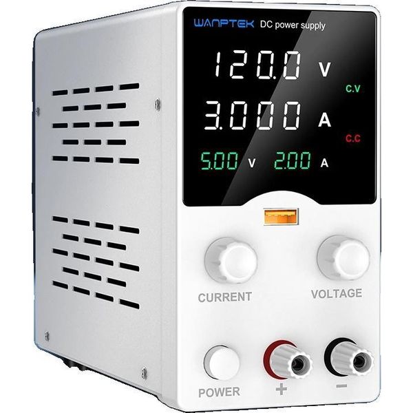 Alimentatore Dc, Tensione Regolabile, Corrente Regolabile, Design Compatto, GA1203B 120V 3A-image