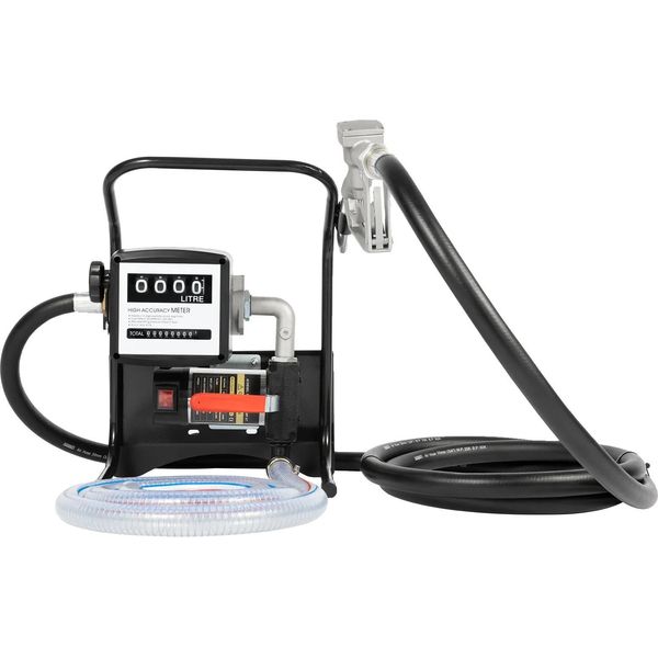 Pompa Di Trasferimento Diesel, Potenza 200W, Portata 11,88 L/Min, Velocità 3600 Giri/Min, Nera-image