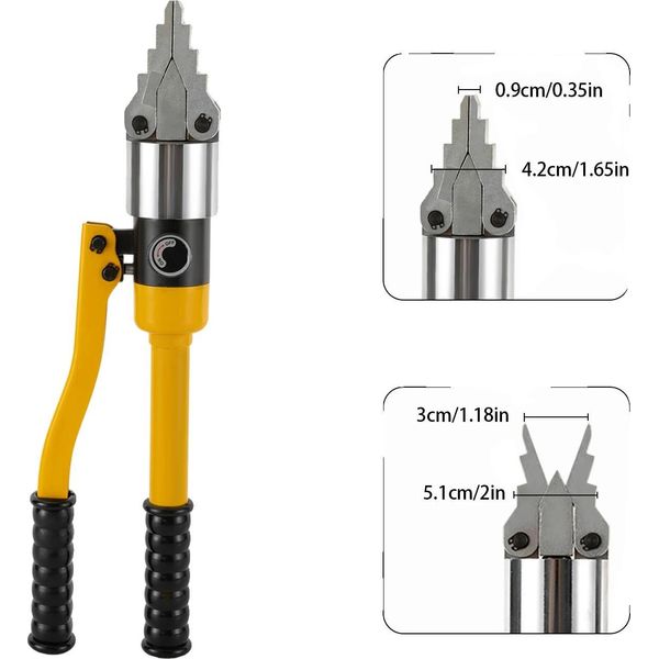 Divaricatore Idraulico Di Flange, Acciaio Legato, Pressione Massima 8T, Design Ergonomico, Giallo-image