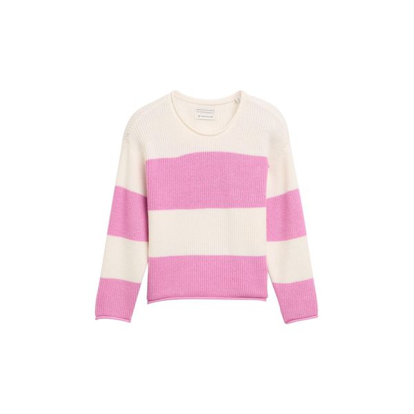 Tom Tailor MäDchen Cropped Strickpullover, Rosa, Uni, Gr. 128/134-image