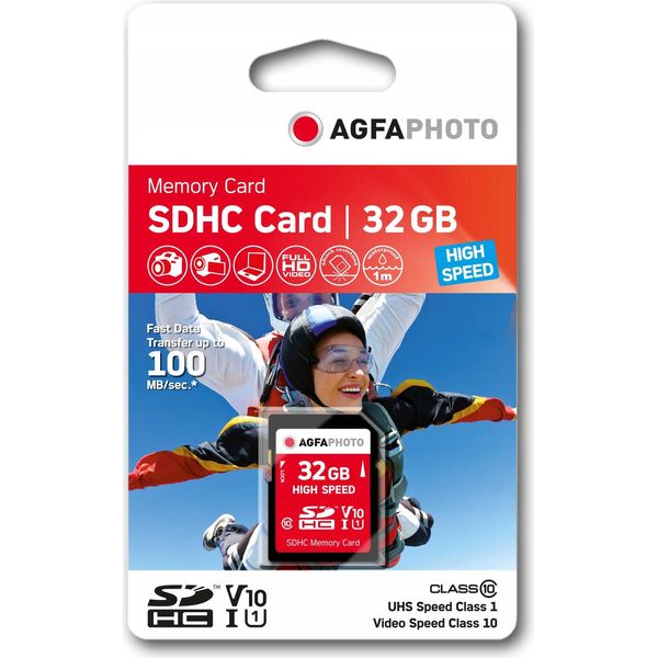 Agfaphoto - Scheda Di Memoria Flash - 32 Gb - Classe 10 - Sdhc-image