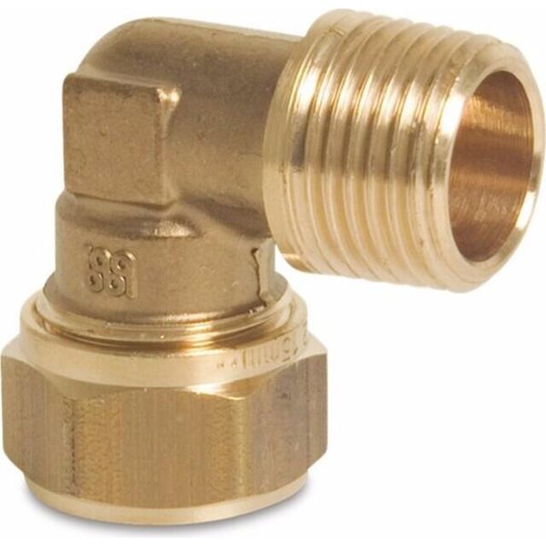 Giunto A Ginocchio Bonfix 1/2 Pollice X 15 Mm (Bu-Dr X Compressione) Kiwa-image