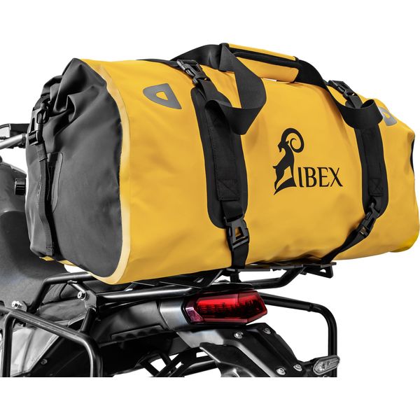 Portapacchi Zieger Compatibile Con Aprilia Tuareg 660 Bianco Con Borsa Posteriore Schnorr Gialla-image