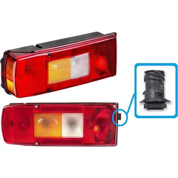 Luce Freno Posteriore Sinistra Volvo Fh Fm 9/ 12/ 16, Fmx, Nh, 20425727, 20507622, 21097447, 21652917, Con Spina | 2001-2012-image