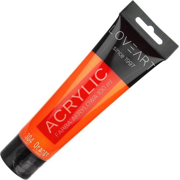 Loveart Colore Acrilico 100Ml - Arancio 304 - Arancio-image