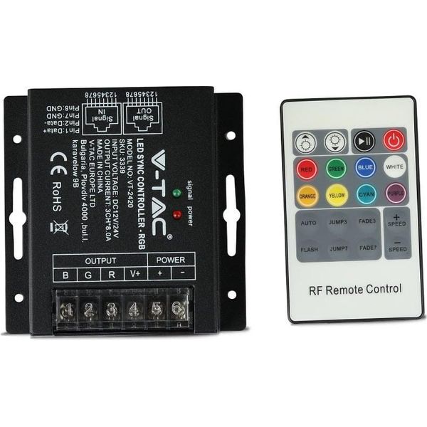 Striscia Luminosa A Led V-TAC - Accessori - Controller Rgb - Telecomando 20 Pulsanti - IP20-image