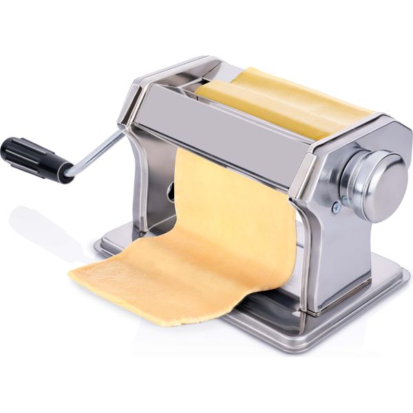 Macchina Per La Pasta Alpina Manuale In Acciaio Inox - Morsetto Da Tavolo - Spaghetti, Ravioli, Lasagne-image