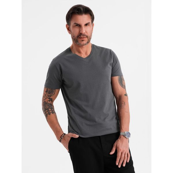 Ombre Clothing Maglietta A Maniche Corte Da Uomo Mario Graphite Xxl-image