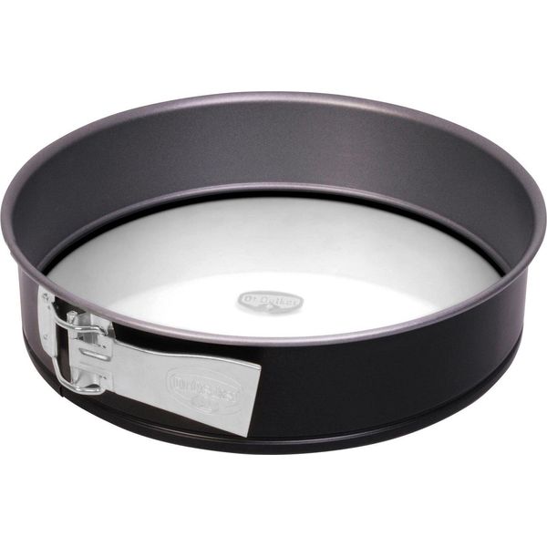 Teglia Dr. Oetker Ø 26 Cm BACK-IDEE Kreativ, Teglia Con Fondo In Vetro Antigraffio, Tortiera Rotonda Con Rivestimento Antiaderente (Colore: Grigio/Nero)-image