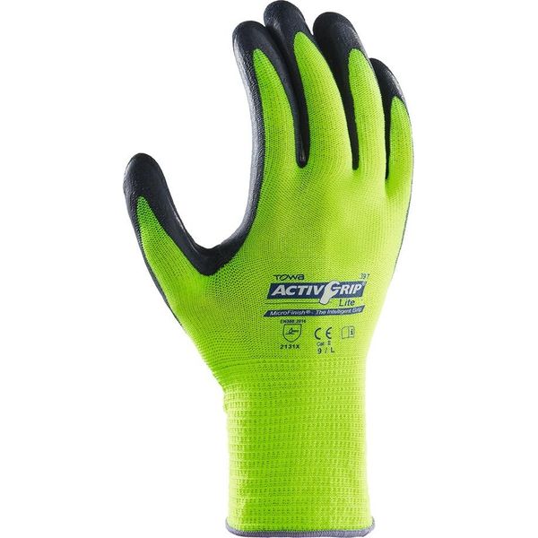 12 Paia Di Guanti Towa® In Poliestere A Maglia Fine Activgrip Lite Taglia 8-image