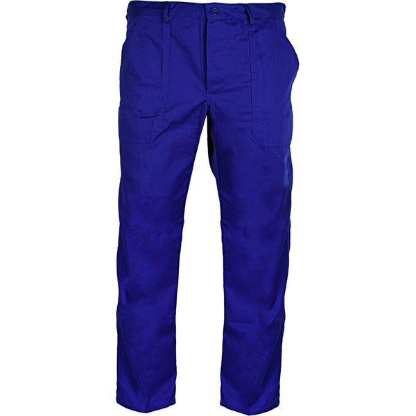 Bridgework Pantaloni Da Lavoro Da Uomo Con Cintura In Vita, Blu Reale, Colore:Blu Reale, Taglia:54-image