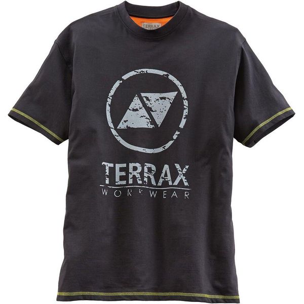 Maglietta Terrax Worwear Uomo, Nero/Lime, Taglia:S, Colore:Nero/Lime-image