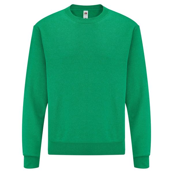 Fruties Felpa Da Uomo Con Cappuccio Senza Chiusura Nexh Retro Verde Erica M-image