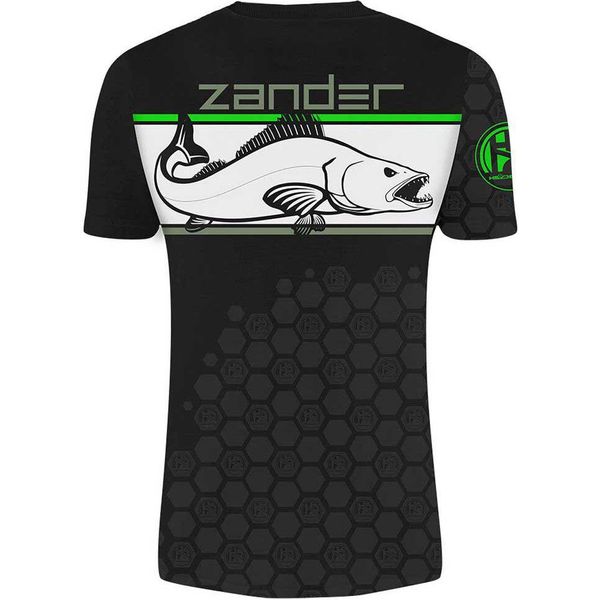 Hotspot Design T-Shirt Linear Zander, Xl, Nero-Verde, 010003704-image