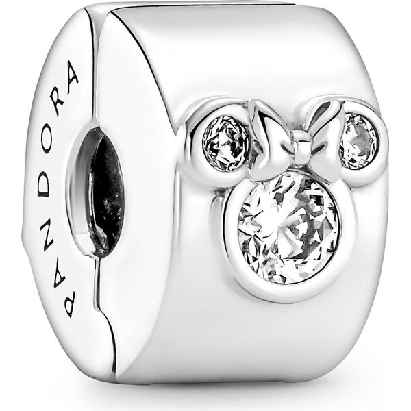 Ciondolo Pandora Disney Topolino E Minnie Mouse A Clip 790111C01-image