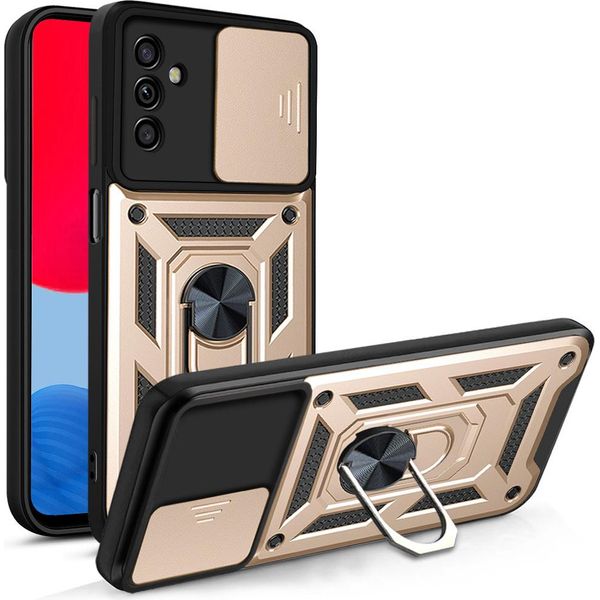 Galaxy A13 5G Custodia Con Anello, Supporto, Protezione Fotocamera, Paraurti In Tpu, Custodia In Silicone Per Samsung Galaxy A13 5G Oro-image