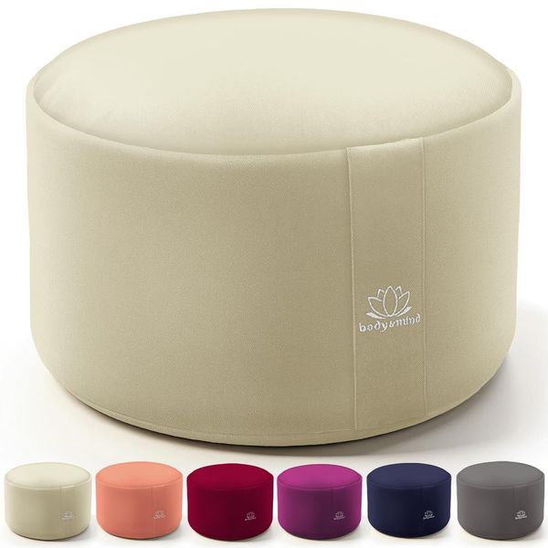 Body & Mind® Cuscino Da Yoga Cuscino Da Meditazione Cuscino Da Pavimento Per Meditazione E Yoga; Rivestimento Lavabile; Altezza Seduta 18 Cm - Beige-image