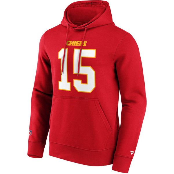 Felpa Con Cappuccio Nfl Kansas City Chiefs #15 Patrick Mahomes - Xl-image