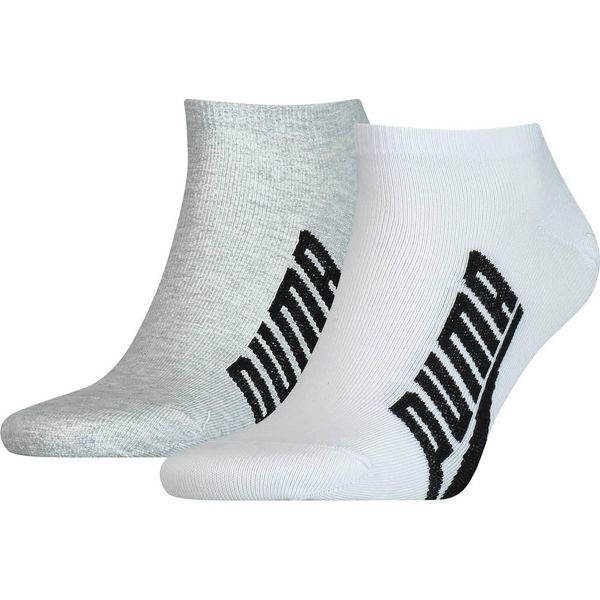 2Er Pack Puma Unisex Bwt Lifestyle Sneakersocken Bianco/Grigio/Nero 39-42-image