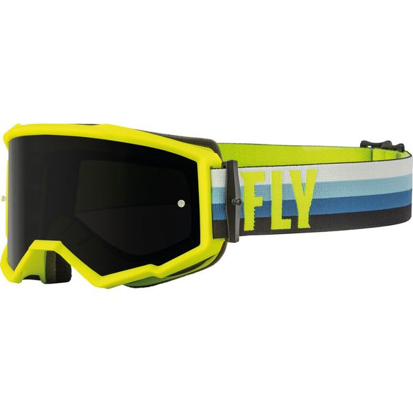 Fly Racing Zone Motocross Brille, Blau/Gelb-image