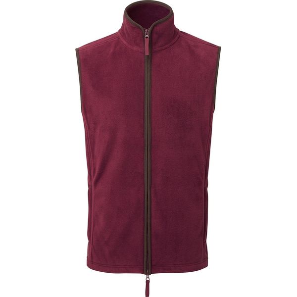 Premier - Gilet "Artisan"" Da Uomo RW8189 (Xl) (Bordeaux/Marrone)"-image