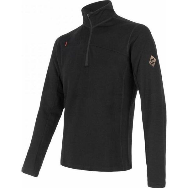 Felpa Sensor Merino Upper Zip Uomo Zip Corta Nero Taglia M 12110042-01-image