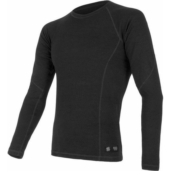 Maglietta Sensor Merino Df Uomo Lunga Nera Taglia L 15100021-02-image