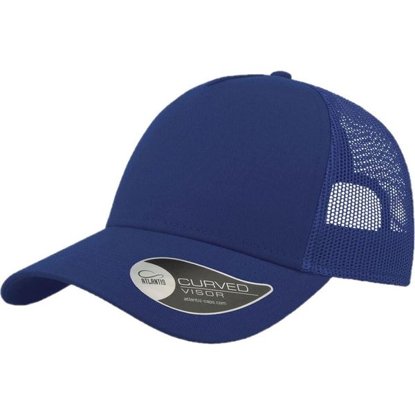 Cappello Trucker Rapper Atlantis A 5 Pannelli AB206 (Taglia Unica) (Blu Royal)-image
