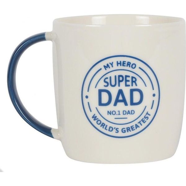 Something Different - Tazza Da Caffè, "Super Dad"" SD2946 (Taglia Unica) (Colore Crema/Blu)"-image