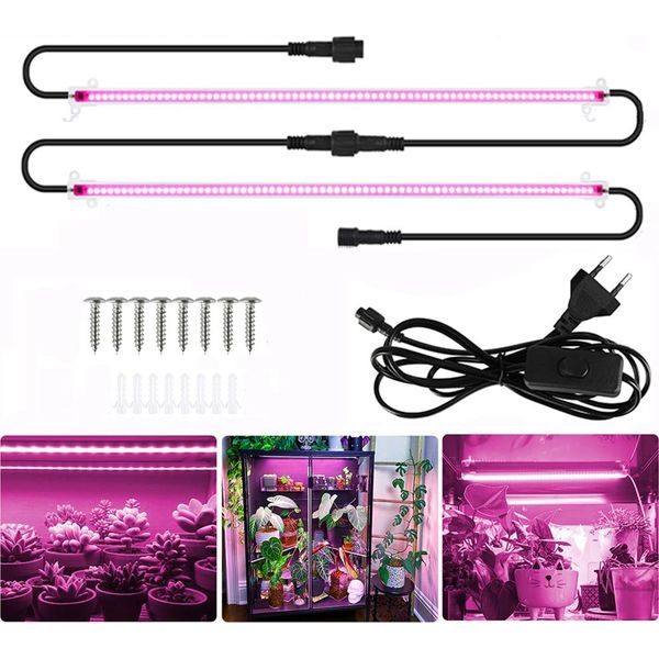 144 Led Lampada Per Piante A Spettro Completo Serra Piante Casa Pianta Luce Crescere Lampada - 2Pz-image