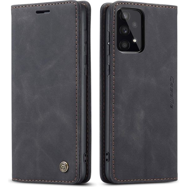 Galaxy A53 5G Case, Retro Custodia In Finto Cuoio Con Funzione Stand Custodia Protettiva Per Samsung Galaxy A53 5G Nero-image