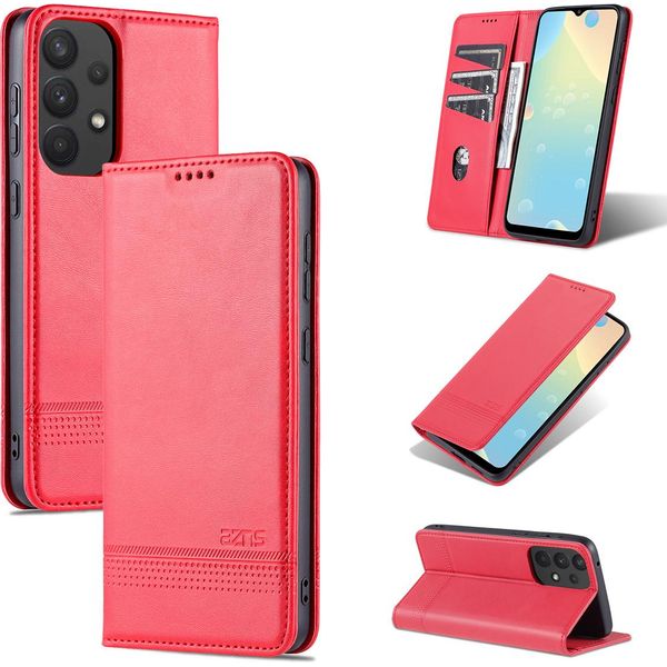 Galaxy A33 5G Custodia In Pelle, Flip Cover Wallet Case Chiusura Magnetica Stand Custodia Protettiva Per Samsung Galaxy A33 5G Rosa-image