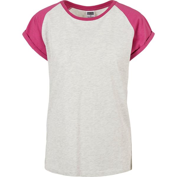 Urban Classics Donna - Raglan Top A Contrasto Hellgrau - Xxl-image