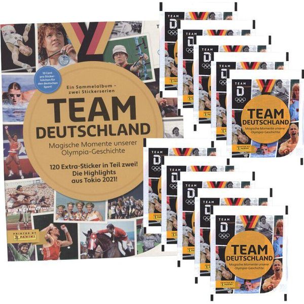 Team Germany Olympia Parte 1 - Figurine Da Collezione - 1 Album + 10 Bustine-image