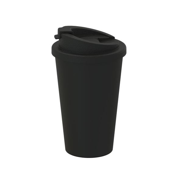 Tazza Da Caffè "Premium Deluxe"" Tazza Termica A Doppia Parete In Plastica Da 350 Ml - Tazza Da Caffè To-Go Con Coperchio Germany - Bianco"-image
