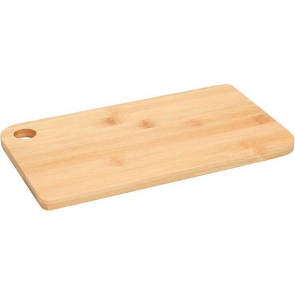 Tagliere 32 Cm "Bamboo"" - Lo Spessore Di 8 Mm è Adatto Ai Coltelli E Robusto - Tagliere In Legno Con Pratico Foro Di Presa - Naturale"-image
