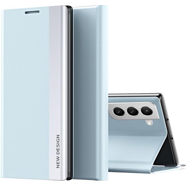 Galaxy S22 Plus 5G Case, Custodia Magnetica In Finto Cuoio Con Funzione Stand Per Samsung Galaxy S22 Plus 5G Blu-image
