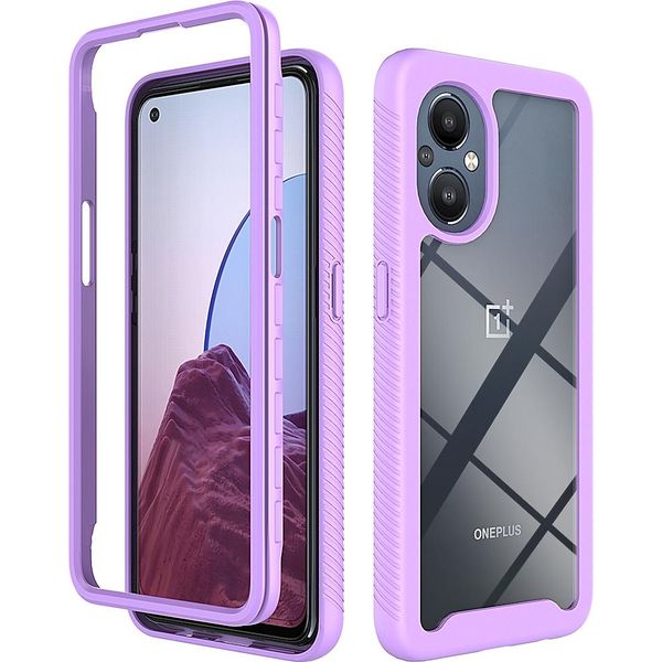 Custodia Oneplus Nord N20 5G, Copertura Posteriore Trasparente Ibrida, Paraurti In Tpu Robusto, Custodia Antiurto Per Oneplus Nord N20 5G Viola-image