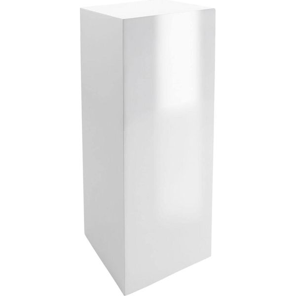 Vivanno Podio In Fibra Di Vetro Podio Colonna, Bianco Lucido - 30X30X80 Cm-image