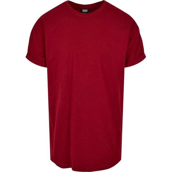 Urban Classics - Shaped Long Turnup Tee Rosso Mattone - S-image