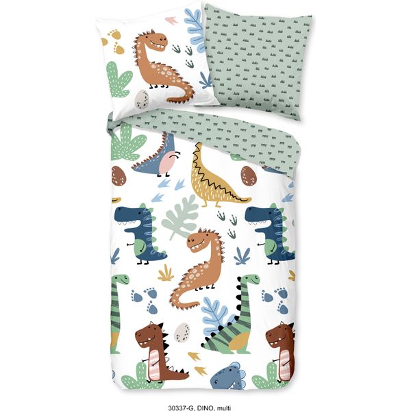 Set Di Biancheria Da Letto Good Morning Dino Colour Multi Size 135X200+80X80-image