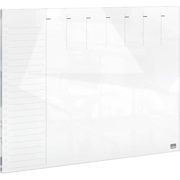 Nobo 43X56 Cm W Vetro Agenda Settimanale Bianco Bianco Taglia Unica-image