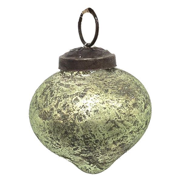 Guaina Natalizia Clayre & Eef Ø 5 Cm In Vetro Verde-image