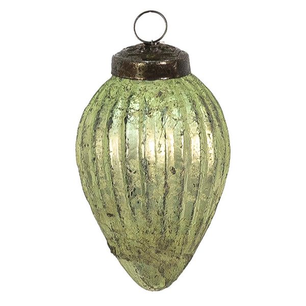 Guaina Natalizia Clayre & Eef Ø 5 Cm In Vetro Verde-image